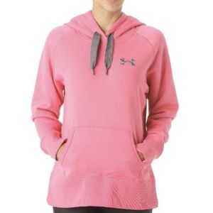 VGUC Under Armour Pink Cotton Charged Storm Hoodie sx XL loose fit